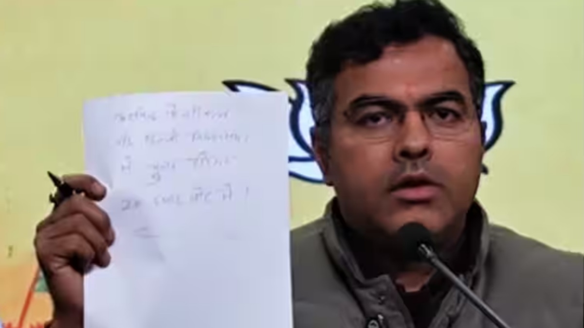 ‘दिल्ली नहीं पंजाब के CM बनेंगे केजरीवाल’, बीजेपी प्रत्याशी का बड़ा दावा, प्रवेश वर्मा ने कागज पर लिखकर कही ये बात