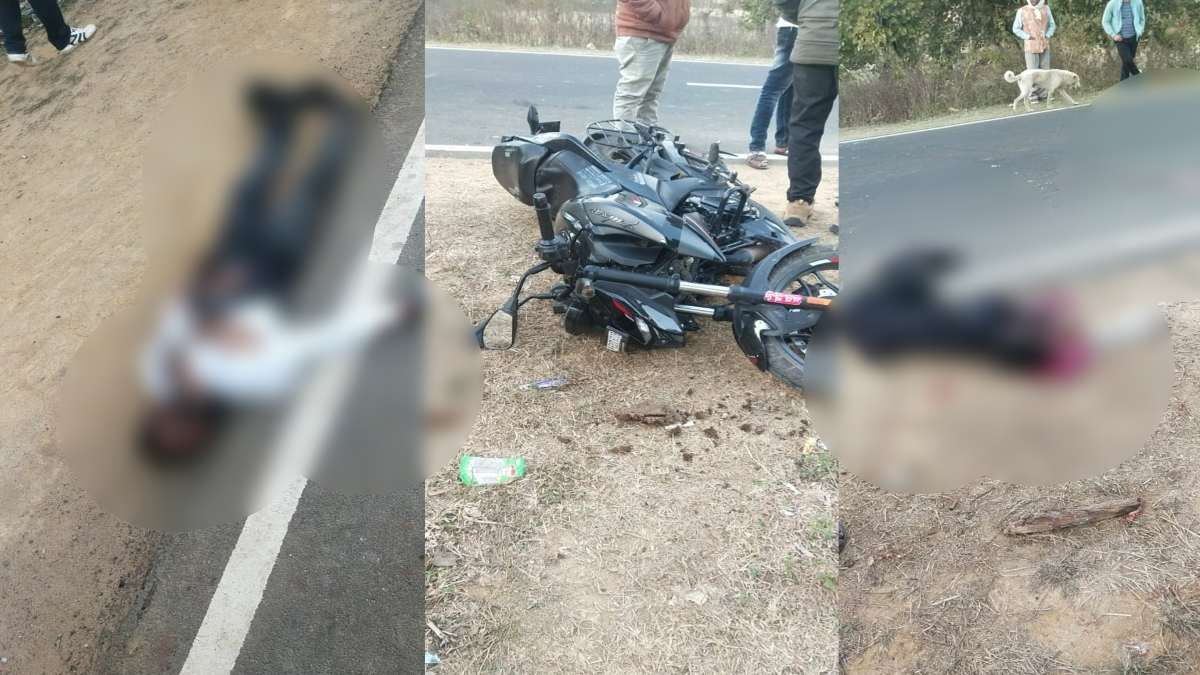 मौत बनकर दौड़ी हाई स्पीड हाइवा: बाइक सवार 2 युवक की उखड़ी सांसें, फरार ड्राइवर की तलाश में खाकी