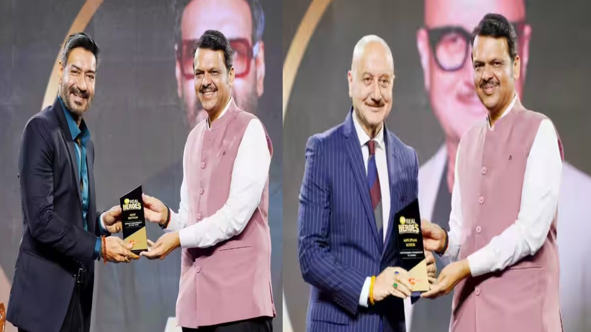 Real Heroes Awards से नवाजे गए ये स्टार्स, Ajay Devgan को इम्पैक्टफुल पर्सनैलिटी, तो सिनेमा में उत्कृष्ट योगदान के लिए Anupam Kher को मिला अवार्ड …