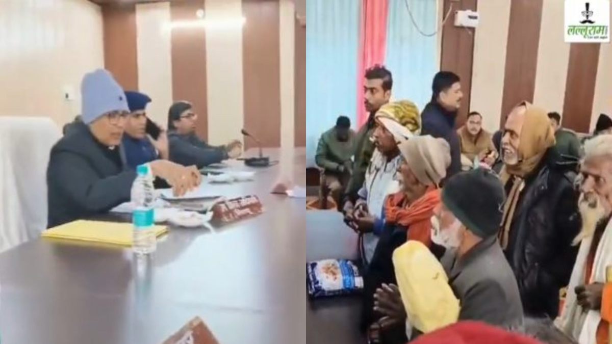 अंधे ये नहीं, अंधा तो UP का ‘सिस्टम’ है! अफसर से कंबल मांगने पहुंचे दिव्यांग, खत्म होने की बात कहकर झाड़ा पल्ला, देखें ‘कुशासन सरकार’ के काले सच का VIDEO