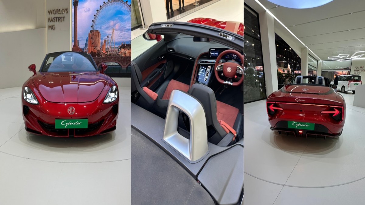 Bharat Mobility Global Expo 2025: MG Motor ने पेश की दो इलेक्ट्रिक कारें, जानिए MG Cyberster की खासियत