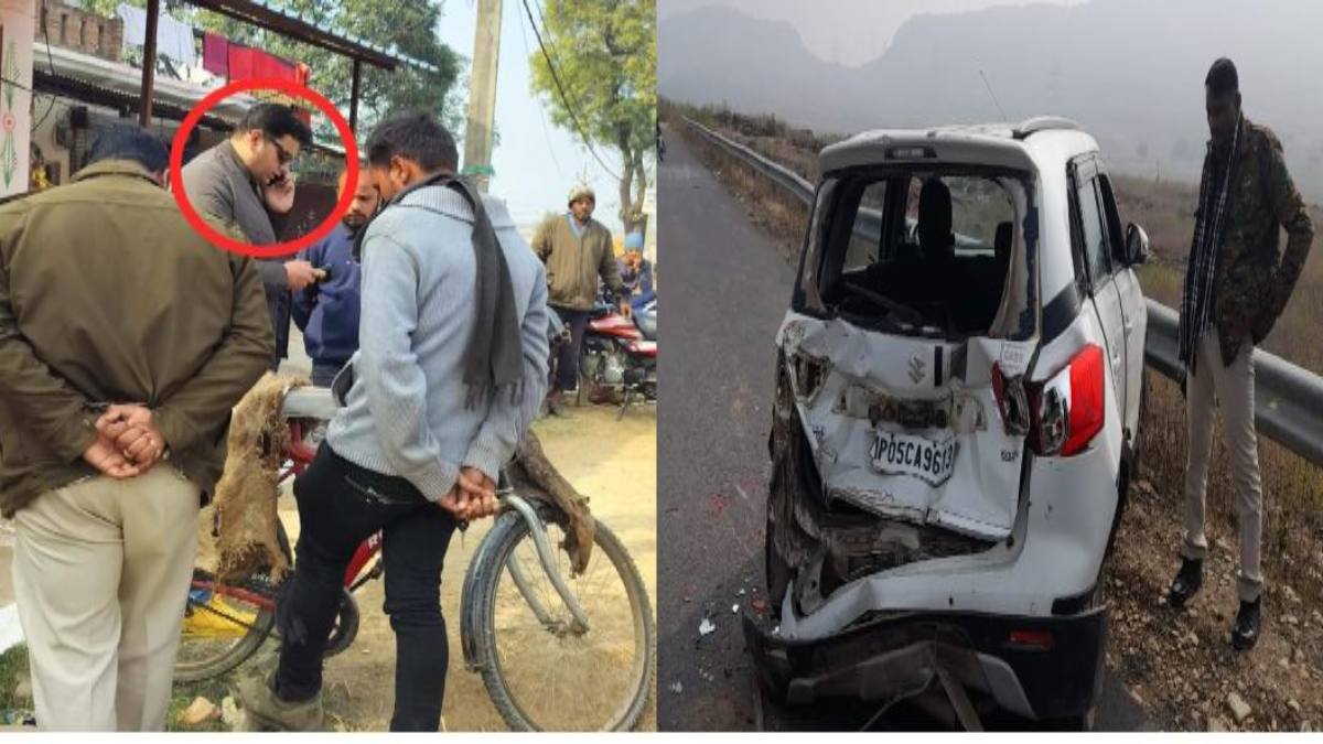 MP में बदमाशों के हौसले बुलंदः टक्कर के बाद कार सवार युवकों ने ट्रक चालक के कनपटी पर तान दी पिस्टल, पुलिस को देख हवाई फायर कर भागे