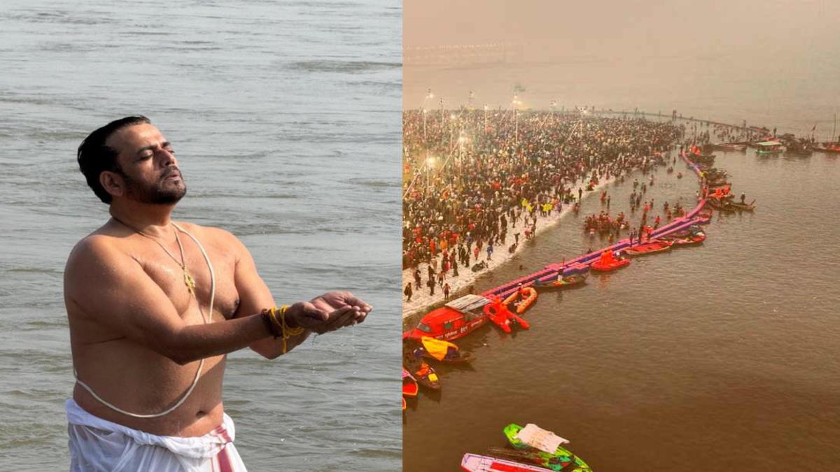 हर हर गंगे… सांसद रवि किशन ने संगम में लगाई डुबकी, बोले- ये बड़े सौभाग्य से मिला है, सभी को स्नान के लिए आना चाहिए