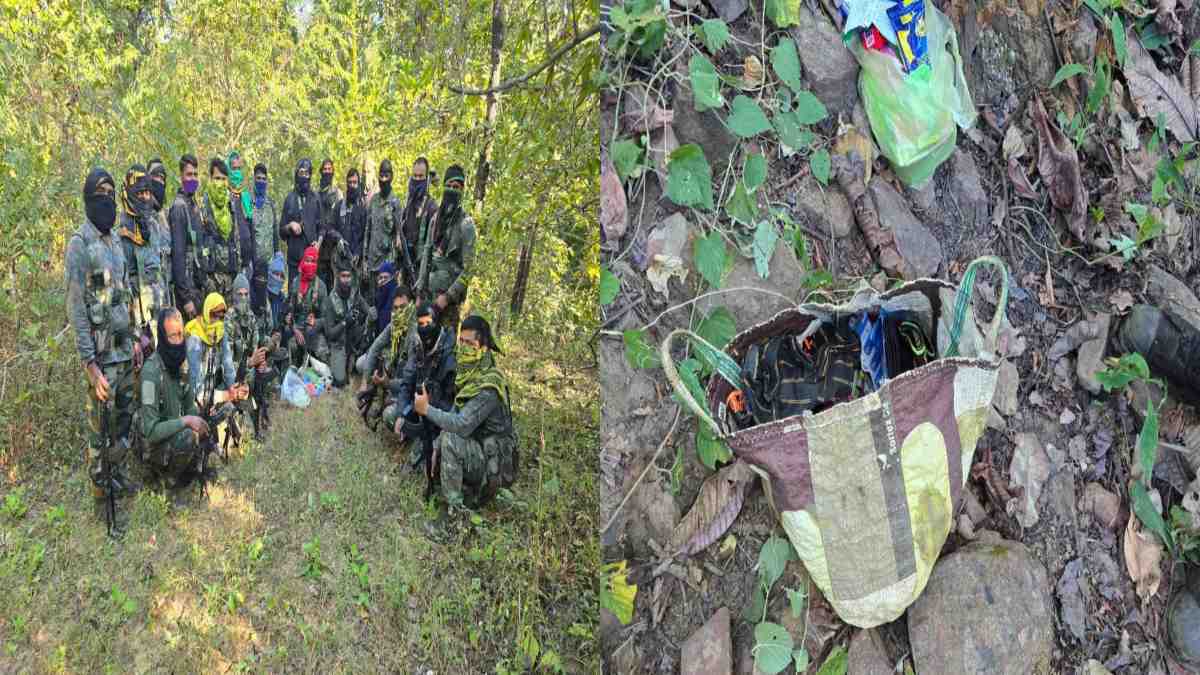 हॉक फोर्स और नक्सलियों के बीच मुठभेड़: राशन छोड़कर भागे माओवादी, इलाके में बढ़ाई गई सर्चिंग