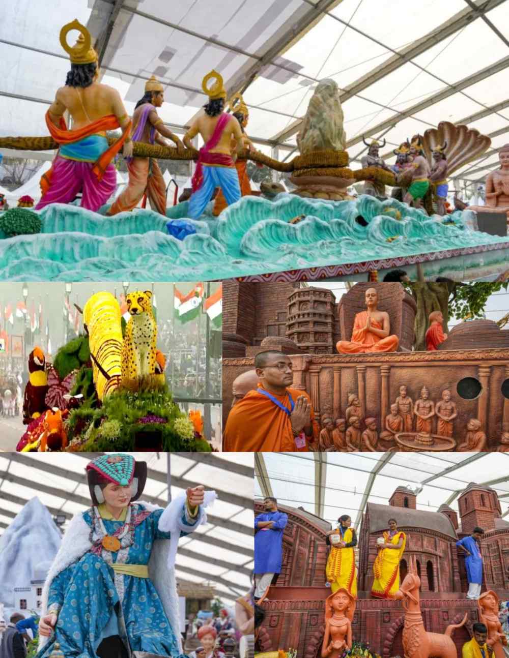गणतंत्र दिवस: कर्तव्यपथ पर दिखेगी महाकुंभ की झांकी, कूनो नेशलन पार्क के चीतें और नालंदा विश्वविधालय, स्टैच्यू ऑफ यूनिटी समेत इन 26 झांकियों को किया गया शामिल
