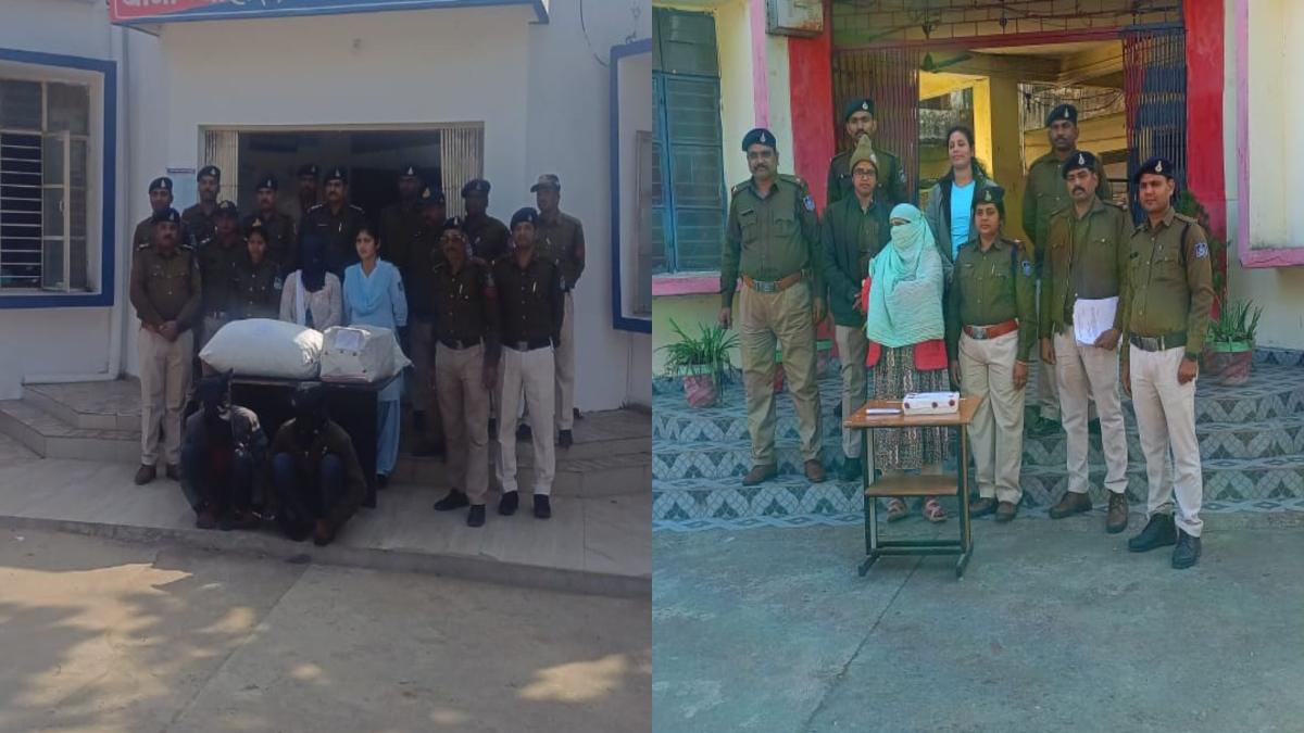 हुस्न की आड़ में नशे की सप्लाई: गांजा और नशीली दवा बेचते महिलाओं समेत 4 आरोपी गिरफ्तार