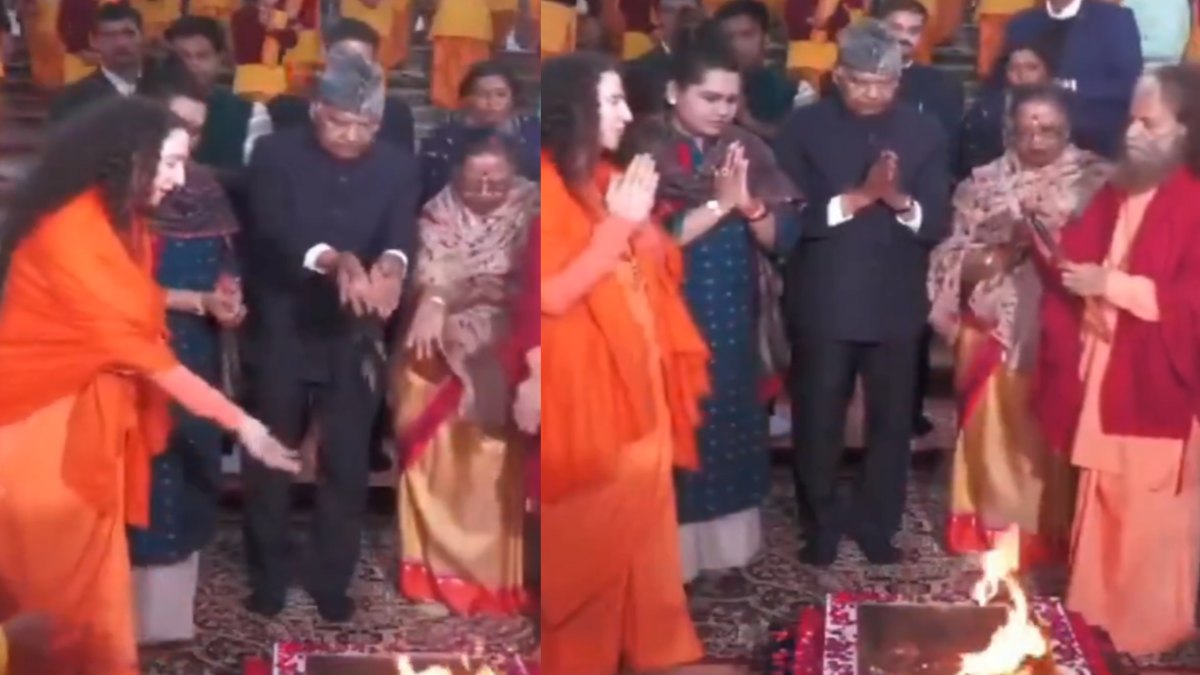 Mahakumbh 2025 : परमार्थ निकेतन आश्रम में पूर्व राष्ट्रपति ने सपरिवार की पूजा-अर्चना, हवन में दी आहुति