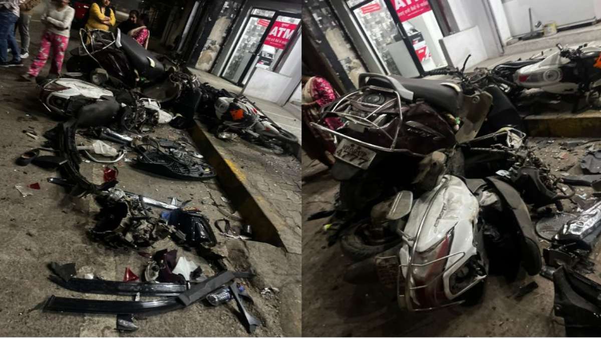 इसीलिए कहते है शराब पीकर वाहन न चलाएंः नशे में धुत युवकों की कार ने पांच गाड़ियों को मारी टक्कर, एयरबैग खुलने से बची जान, 5 में से 3 आरोपी युवक गिरफ्तार