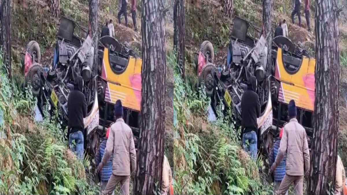 यात्रियों से भरी बस खाई में गिरी: हादसे में 4 लोगों की मौत की खबर, कई घायल, राहत-बचाव कार्य जारी