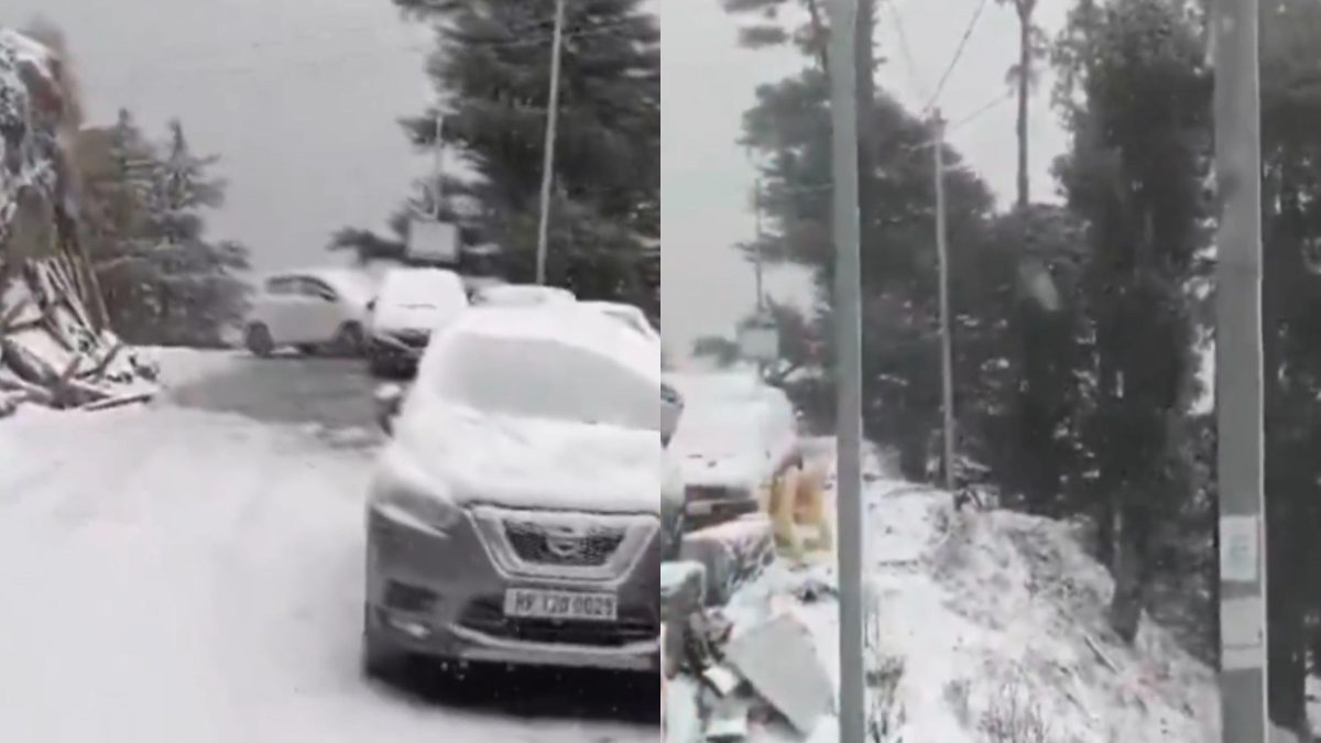 उत्तराखंड में खुशनुमा मौसम: कहीं बारिश तो कहीं बर्फबारी, पहाड़ियों पर बिछी बर्फ की चादर, देखें VIDEO