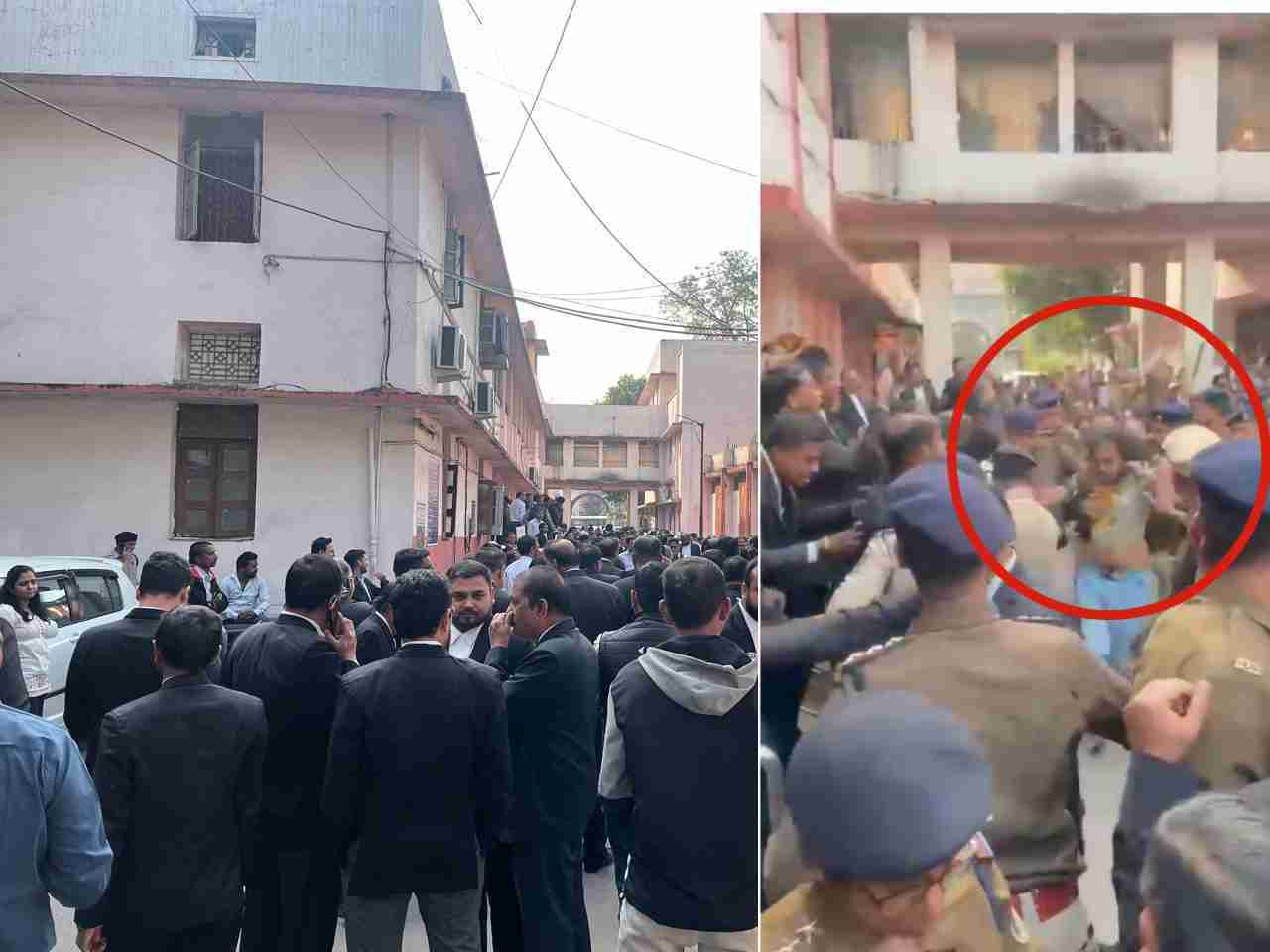 Raipur News : कोर्ट में वकीलों ने की आरोपी की पिटाई, सीनियर एडवोकेट पर जानलेवा हमले से थे आक्रोशित, देखें VIDEO…