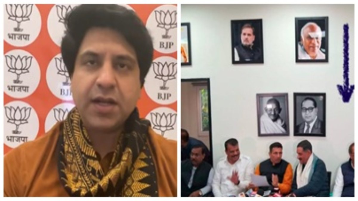 ‘आंबेडकर और बापू से ज्यादा राहुल की अहमियत’: MP कांग्रेस भवन में लगी तस्वीरों पर शहजाद पूनावाला ने बोला हमला, कहा- महापुरुषों का अपमान ही कांग्रेस की पहचान
