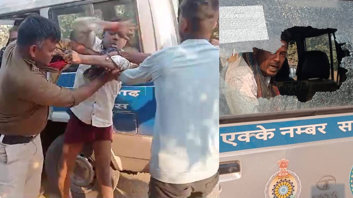 CG News : पुलिसकर्मी से भीड़ गया शराबी, कॉलर पकड़कर मारा थप्पड़… डायल 112 वाहन में भी की तोड़फोड़, देखें Video