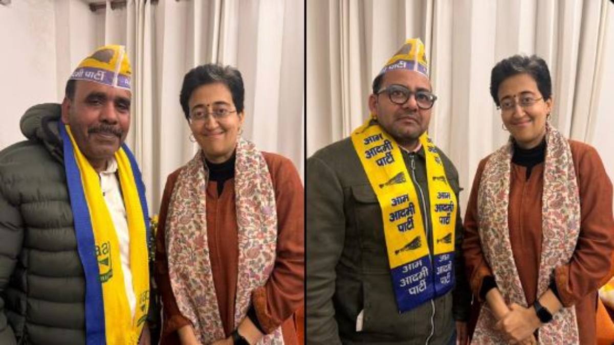 कालकाजी में AAP का बढ़ा परिवार: दिल्ली चुनाव के बीच कांग्रेस को झटका, इन 2 नेताओं ने थामा आप का दामन, CM आतिशी ने दिलाई सदस्यता