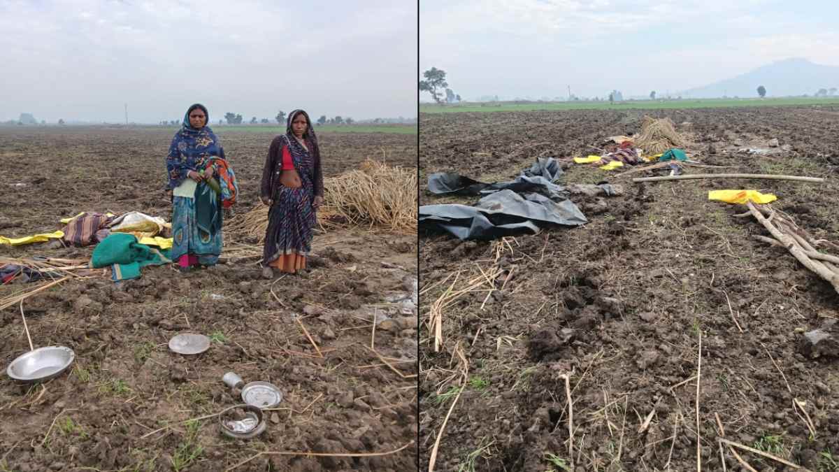 MP में दबंगों का कहर: ट्रैक्टर से उड़ा दी झोपड़ी, उजाड़ दी 10 बीघा गेहूं की फसल, करंट से जान लेने की कोशिश, सहरिया परिवार ने पेशाब पिलाने का लगाया आरोप