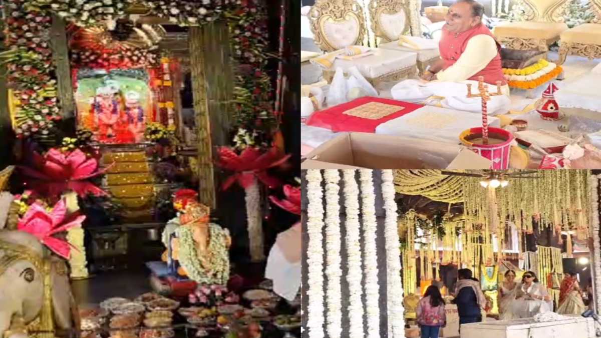 ऐतिहासिक धरोहर गोपाल मंदिर में शादी: समिति ने 25 हजार में किराए पर दिया, राधा-कृष्ण की प्रतिमा के सामने बनाया मंडप, शाही भोज का भी हुआ आयोजन