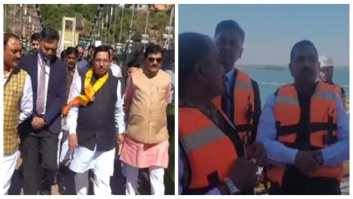 खंडवा पहुंचे केंद्रीय मंत्री प्रह्लाद जोशी: ओंकारेश्वर सोलर प्लांट का किया निरीक्षण, बोले- यह देश का सबसे बड़ा यूनिक प्रोजेक्ट