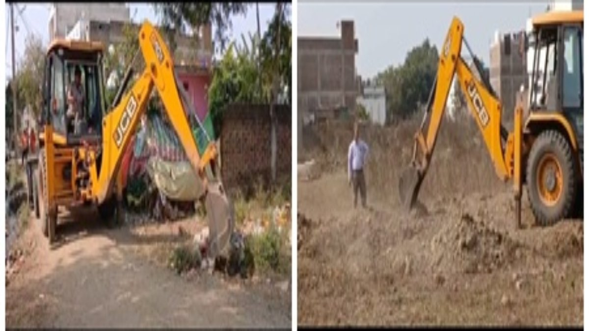 Khandwa News: अवैध कॉलोनियों पर चला निगम का बुलडोजर, बिना अनुमति चल रहा था निर्माण कार्य, कार्रवाई से मचा हड़कंप