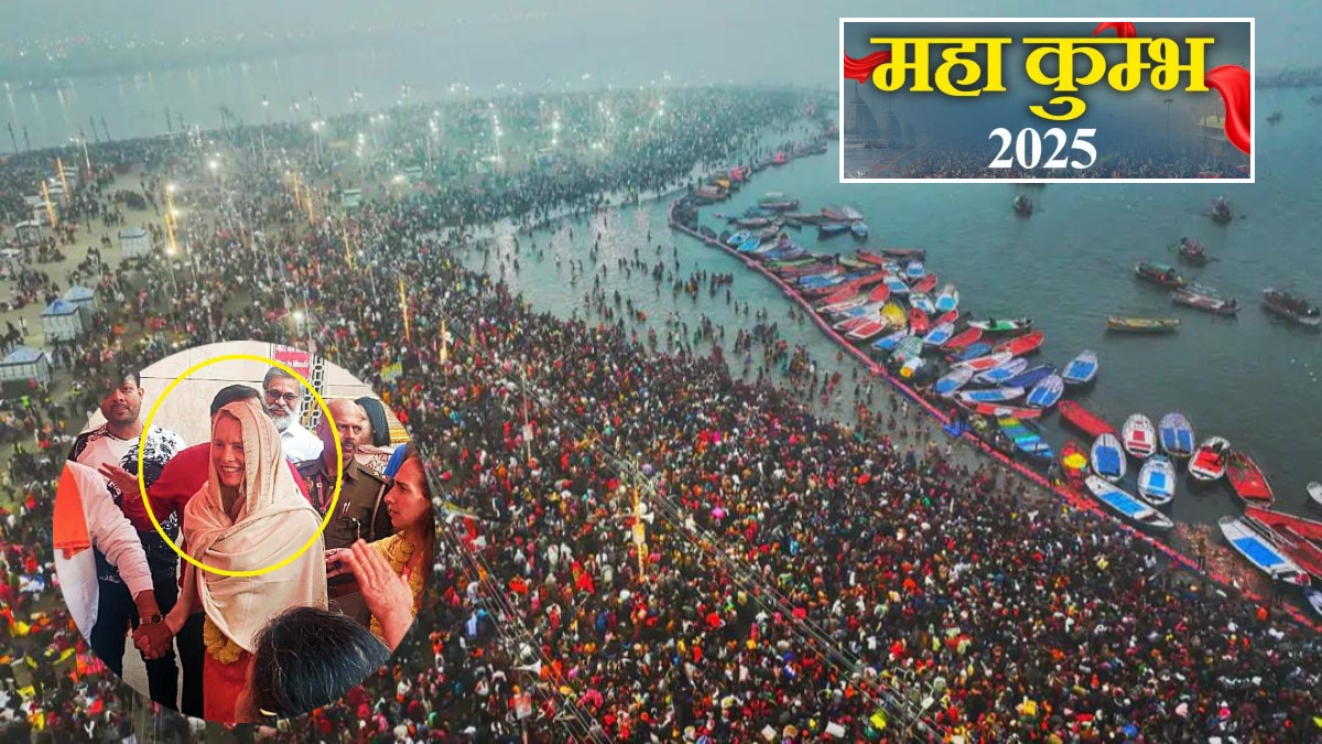 Kumbh mela 2025 : भीषण ठंड में विदेशी भक्त भी लगा रहे हैं डुबकी, कहा- ‘मेरा भारत महान- I Love You India’, एप्पल के मालिक की पत्नी भी महाकुंभ में पहुंची