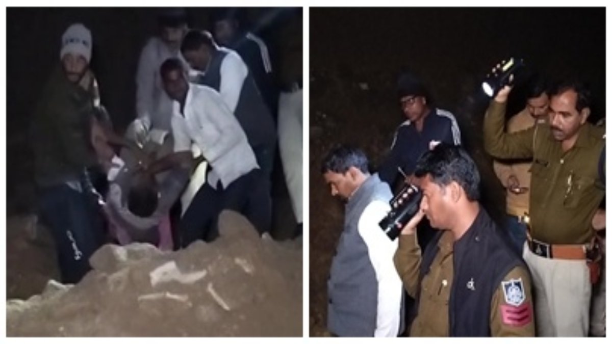 नहर की मेढ़ धंसने से बड़ा हादसा: मिटटी में दबे 4 मजदूर, एक की मौत, तीन को रेस्क्यू कर निकाला बाहर