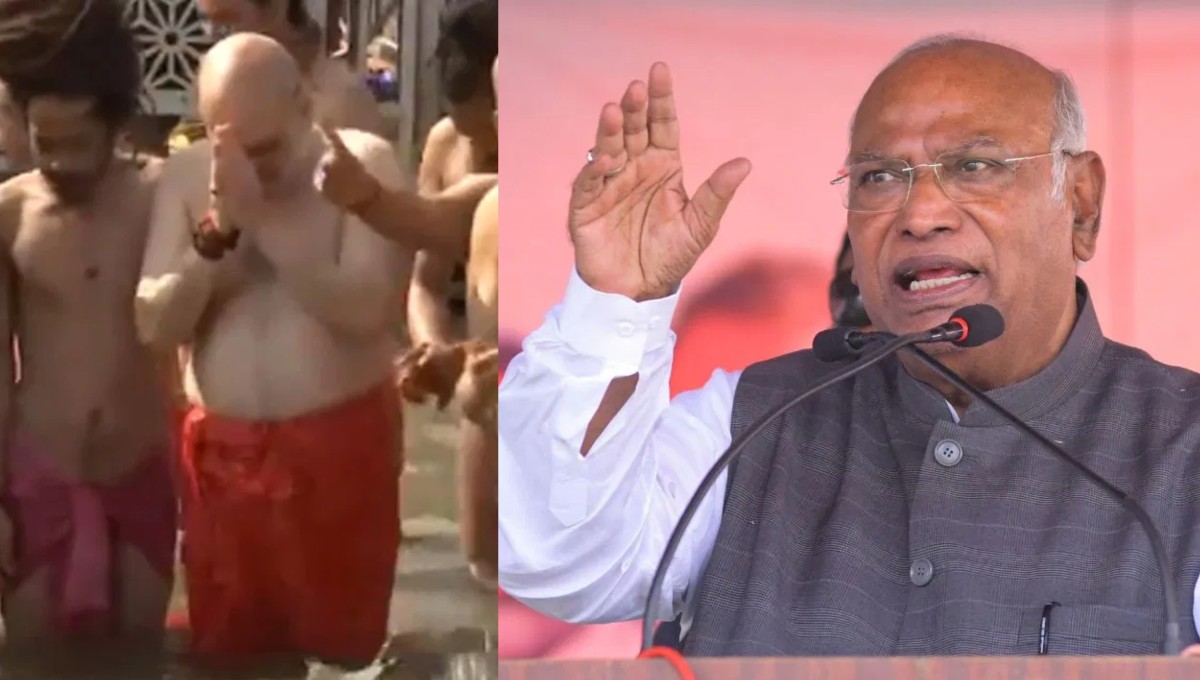 Maha Kumbh: गंगा में डुबकी लगाने से गरीबी दूर होगी क्या? अमित शाह के महाकुंभ स्नान पर खरगे का विवादित तंज, कहा- मोदी-शाह ने इतना पाप किया है कि 100 जन्म तक स्वर्ग में नहीं मिलेगा