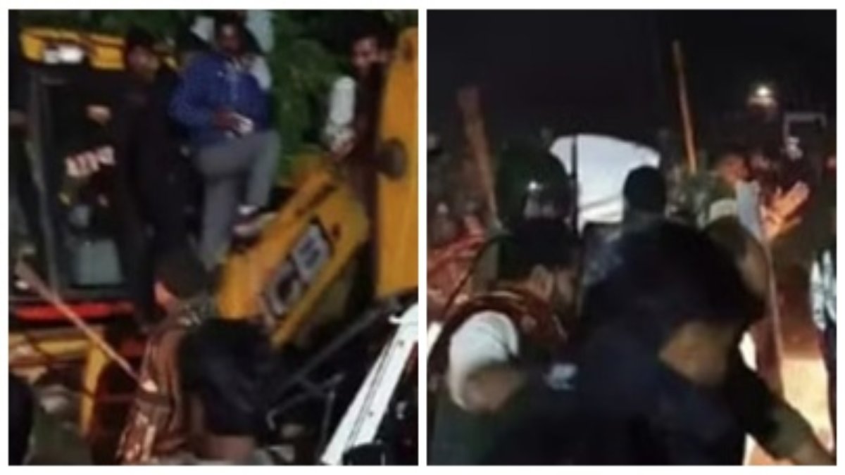 पुलिस पर ग्रामीणों ने किया पथराव, तस्करी केस में कार्रवाई करने गई थी टीम, आंसू गैस के गोले दाग जान बचाकर भागी  