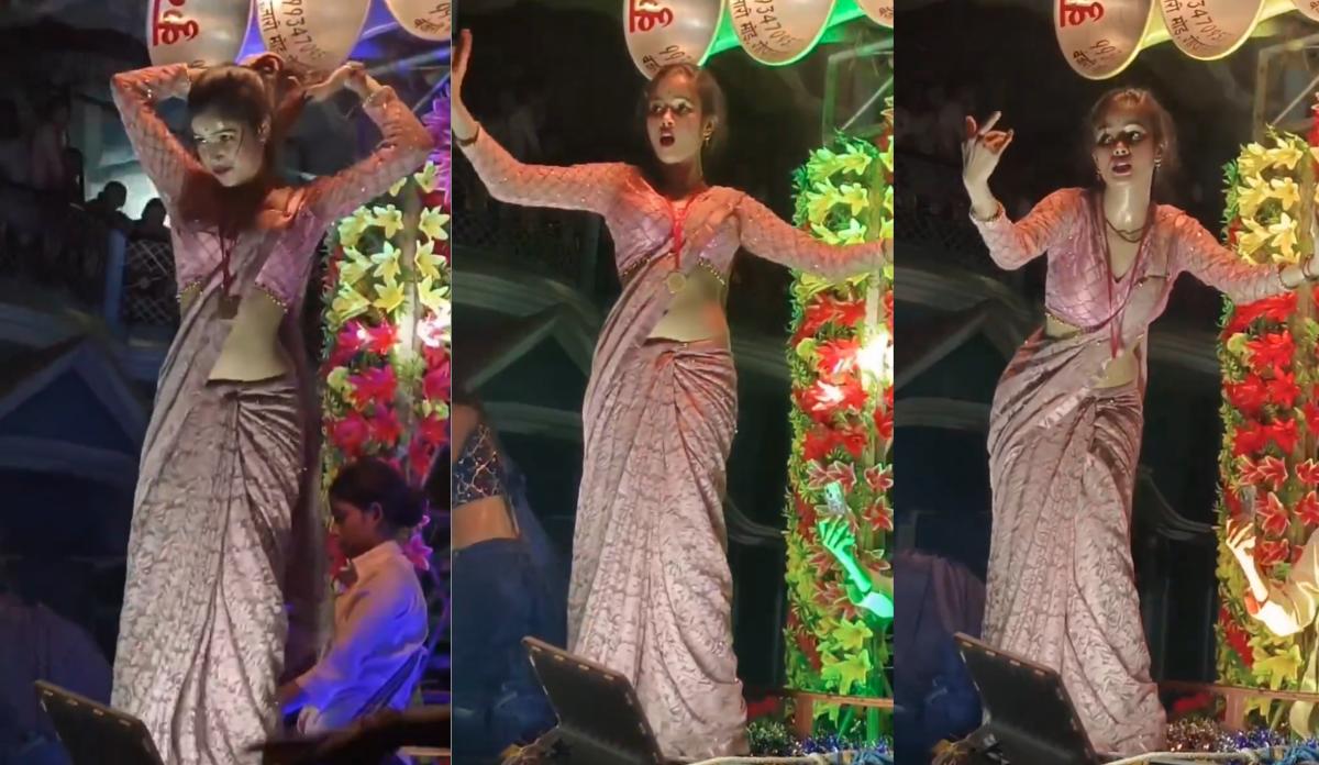 गुलाबी साड़ी वाली ‘भाभी जी’ का स्टेज तोड़ परफॉर्मेंस, दूध सी सफेद कमर दिखाते हुए लगाए जोरदार ठुमके, खूबसूरती ऐसी कि आइना भी शर्मा जाए, वीडियो को देखने के बाद अपने सभी क्रश को जाएंगे भूल