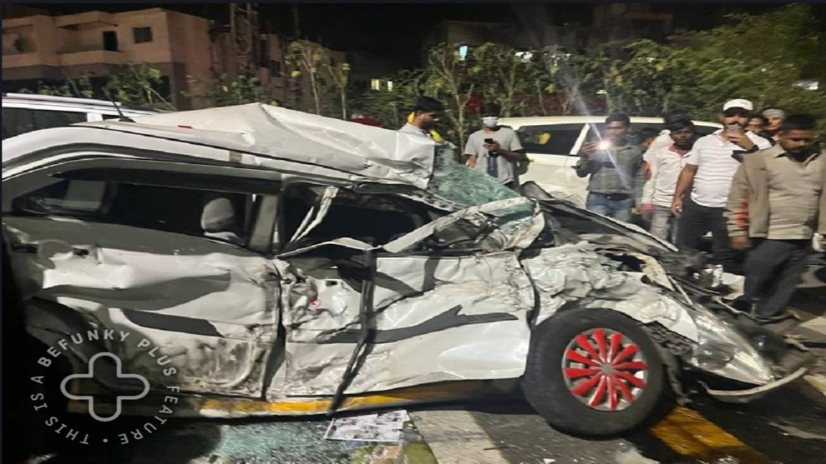 रात भर पार्टी सुबह आया मौत का निमंत्रण: बर्थडे का जश्न मना कर लौट रहे युवकों की कार बस से टकराई, हादसे में दो की मौत, 4 की स्थिति गंभीर