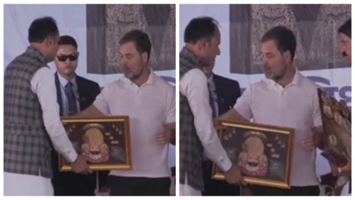 राहुल गांधी ने किया भगवान का अपमान! मंच पर नहीं ली खाटू श्याम बाबा की तस्वीर, बीजेपी बोली- ये है कांग्रेस की असलियत, Video वायरल    