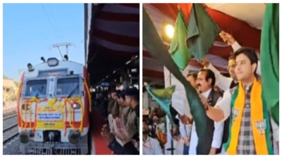 अशोकनगर की जनता को मिली सौगात: ज्योतिरादित्य सिंधिया ने गुना-रुठियाई मेमू ट्रेन को दिखाई हरी झंडी, स्टूडेंट्स और व्यापारियों को मिलेगी बड़ी राहत 
