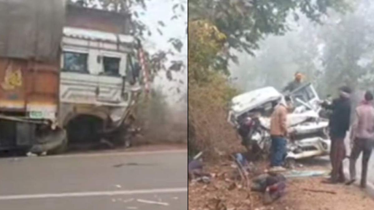 MP में भीषण सड़क हादसा: चार युवकों की दर्दनाक मौत, 3 घायल, बोलेरो और ट्रक में हुई टक्कर