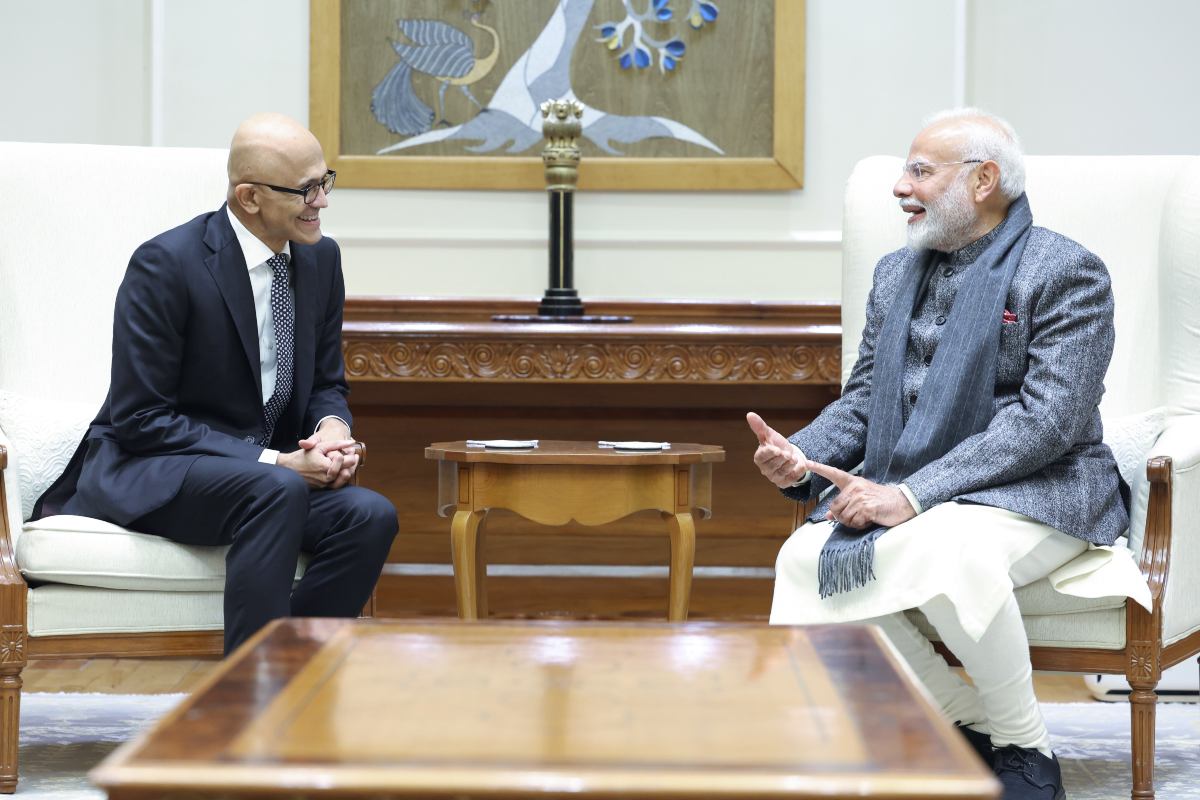 Satya Nadella Meets PM Modi: माइक्रोसॉफ्ट CEO सत्या नडेला ने पीएम मोदी से की मुलाकात, फिर भारत के लिए किया ये बड़ा ऐलान