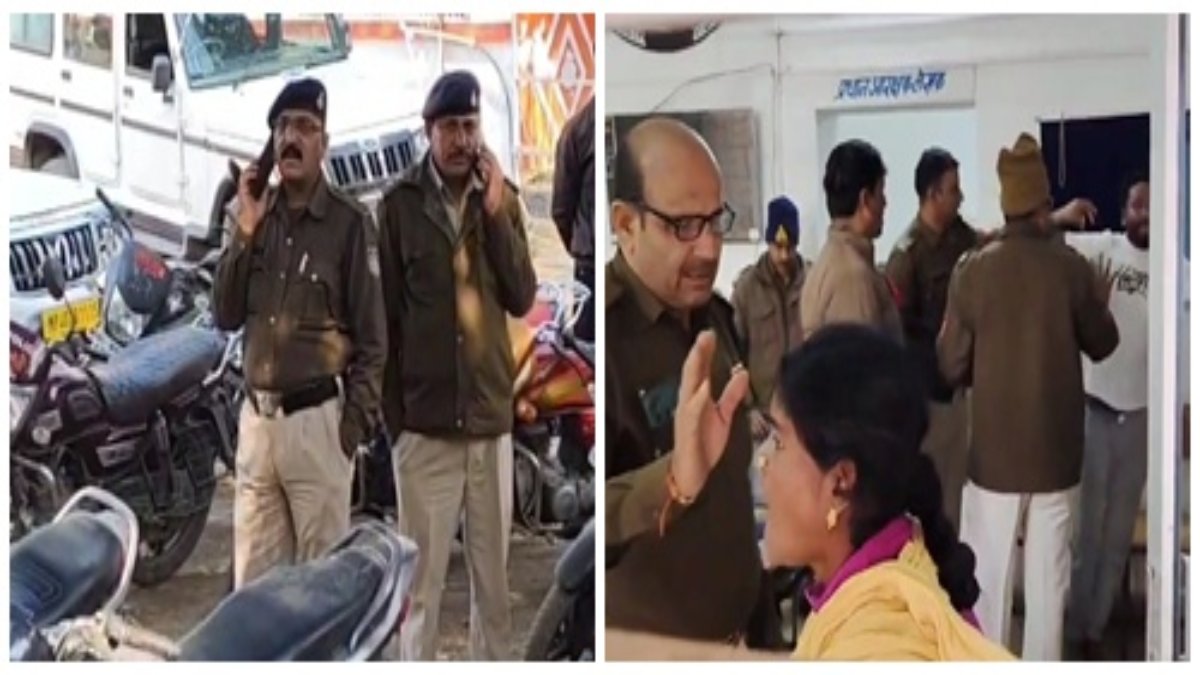 थाने में घुसकर महिलाओं ने काटा बवाल: पुलिस कर्मियों से की झूमा-झटकी, लगाए गंभीर आरोप, Video वायरल 