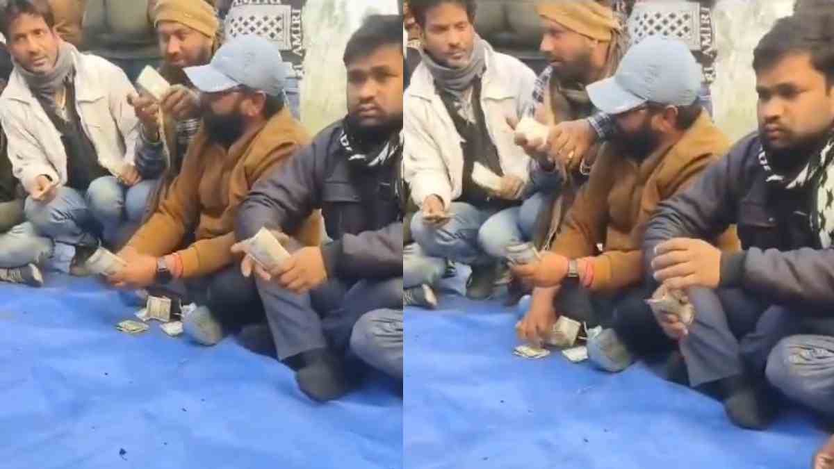 चौकी से चंद कदमों की दूरी पर जुआ का खेल, 500-500 रुपए के दांव, पुलिस को भनक तक नहीं, Video वायरल