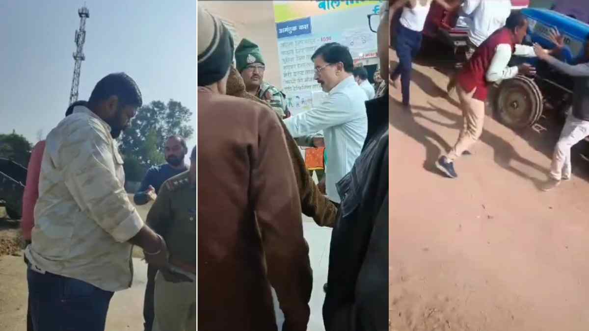 जमीन को लेकर दो पक्षों के बीच विवाद: पुलिस की मौजूदगी में लाठी डंडों से मारपीट, थाने में भी गालीगलौज कर पुलिस से की हुज्जतबाजी, Video वायरल