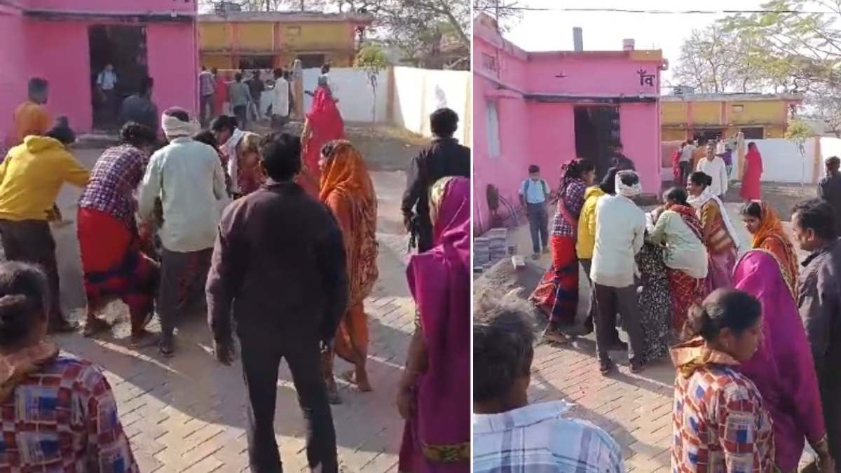 मजदूरी को लेकर सरपंच और मजदूरों के बीच चले लात-घूंसे, मारपीट का Video वायरल, जांच में जुटी पुलिस