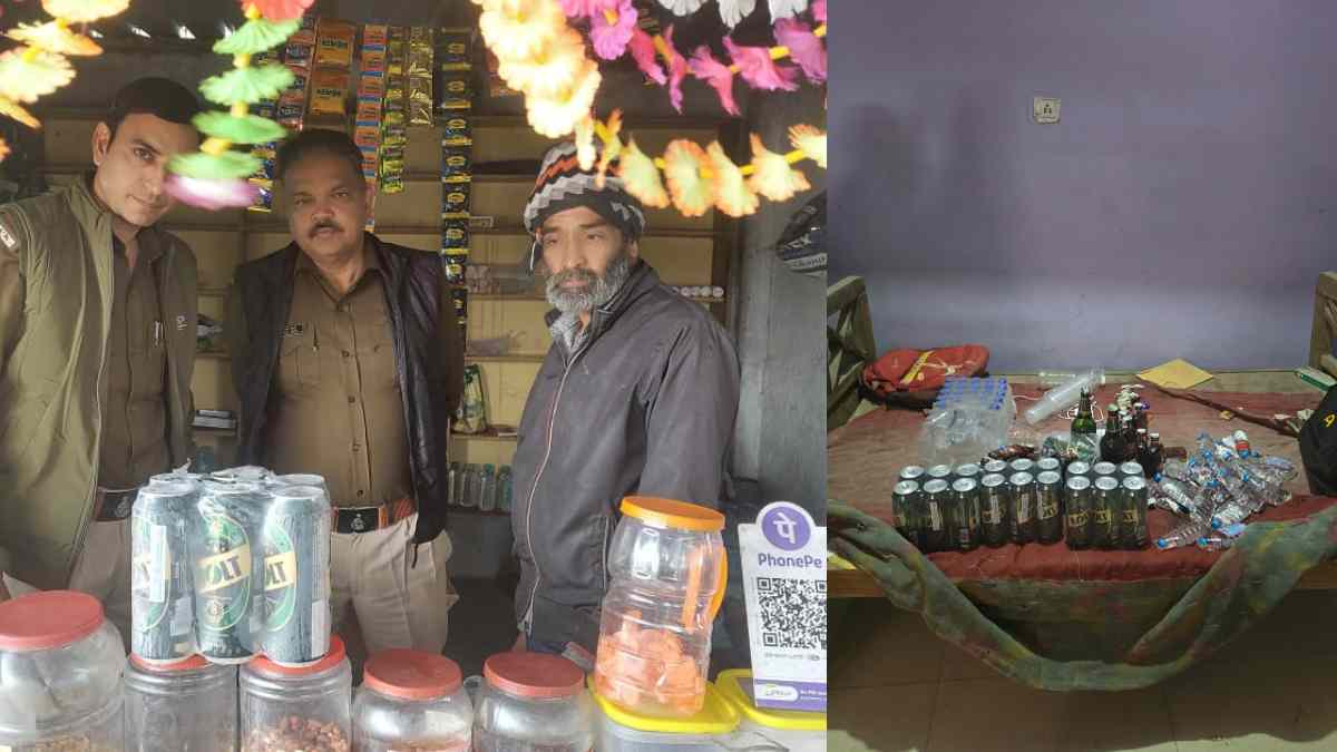 आबकारी विभाग ने 40 स्थानों पर की छापामार कार्रवाई, 40 प्रकारण दर्ज, एक लाख से अधिक अवैध शराब जब्त
