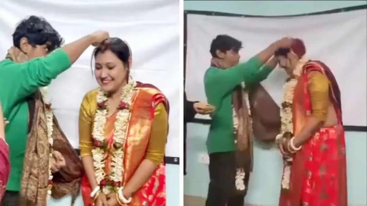 महिला प्रोफेसर ने क्लासरूम में स्टूडेंट से शादी कीः छात्र ने माला पहनाकर मांग में सिंदूर भरा, वीडियो वायरल हुआ तो मचा बवाल, Watch Video