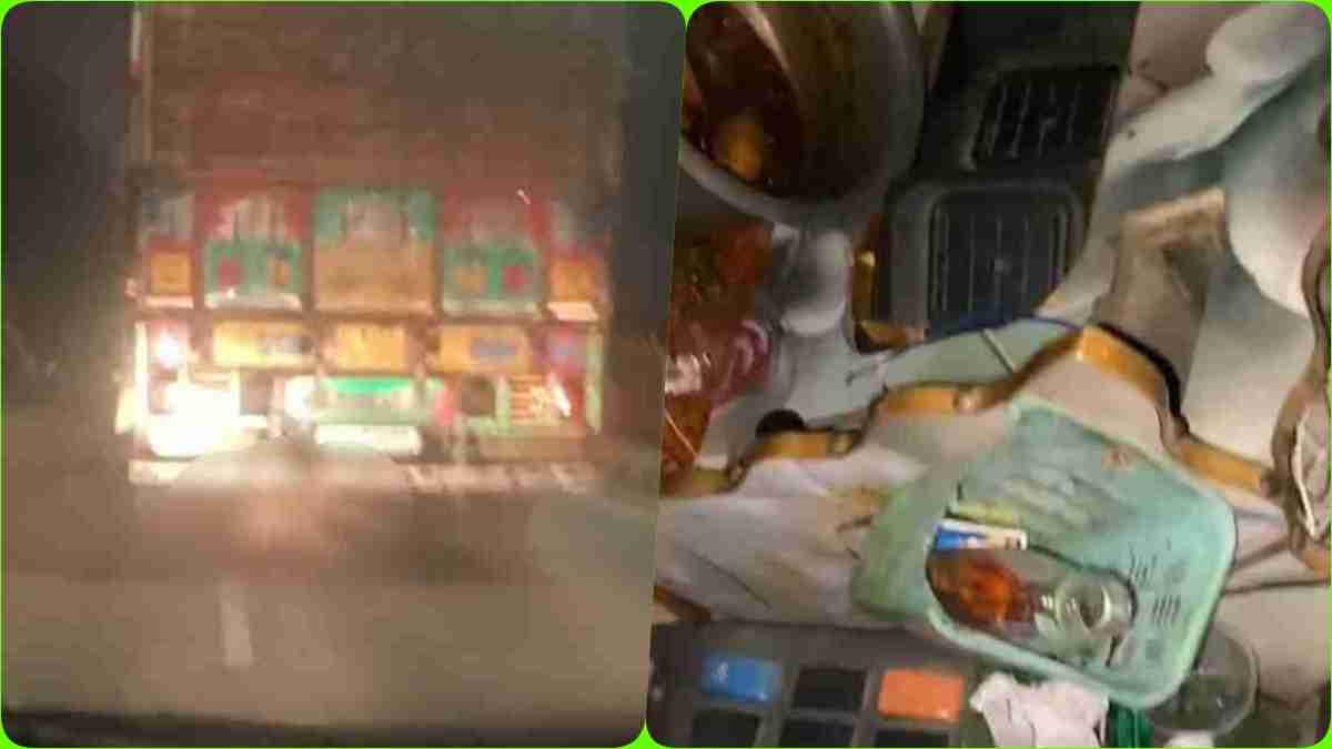 चलते ट्रक में दारू पार्टी: नशे में धुत ड्राइवर ने गाय को कुचला, 10 किलोमीटर तक घसीटता रहा, फिर…