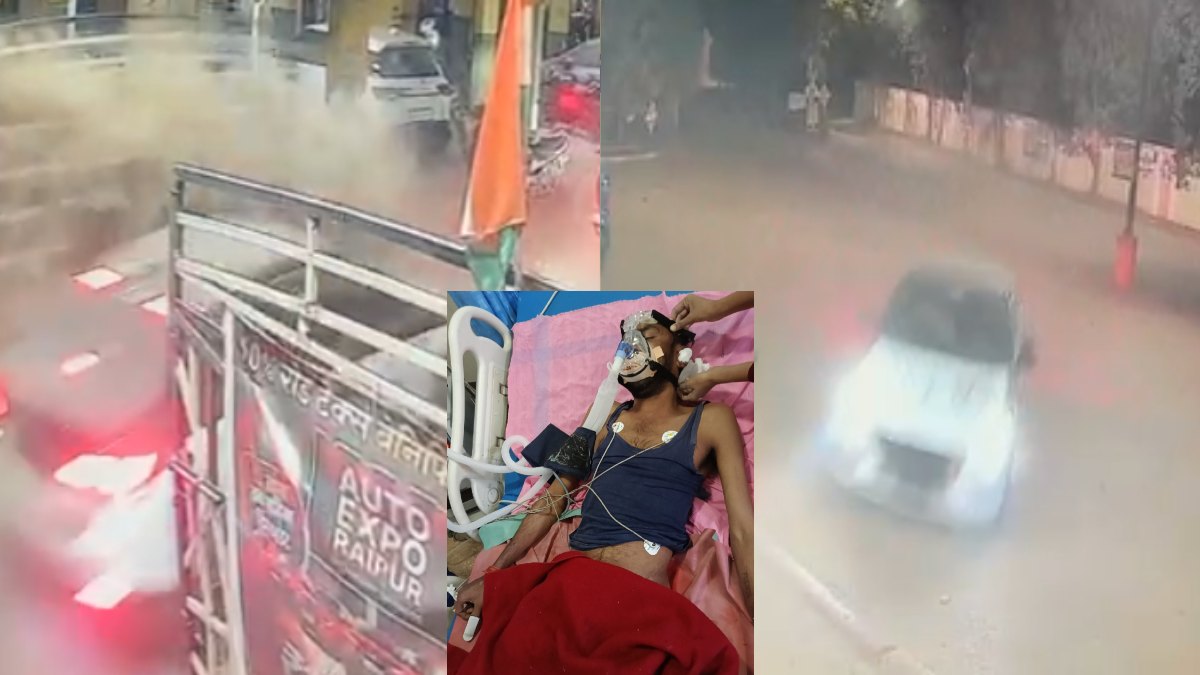 Video : तेज रफ्तार कार ने देर रात ग्रीन वैली सोसाइटी के गेट में मारी ठोकर, गार्ड हुआ गंभीर रूप से घायल, तीन आरोपी गिरफ्तार  