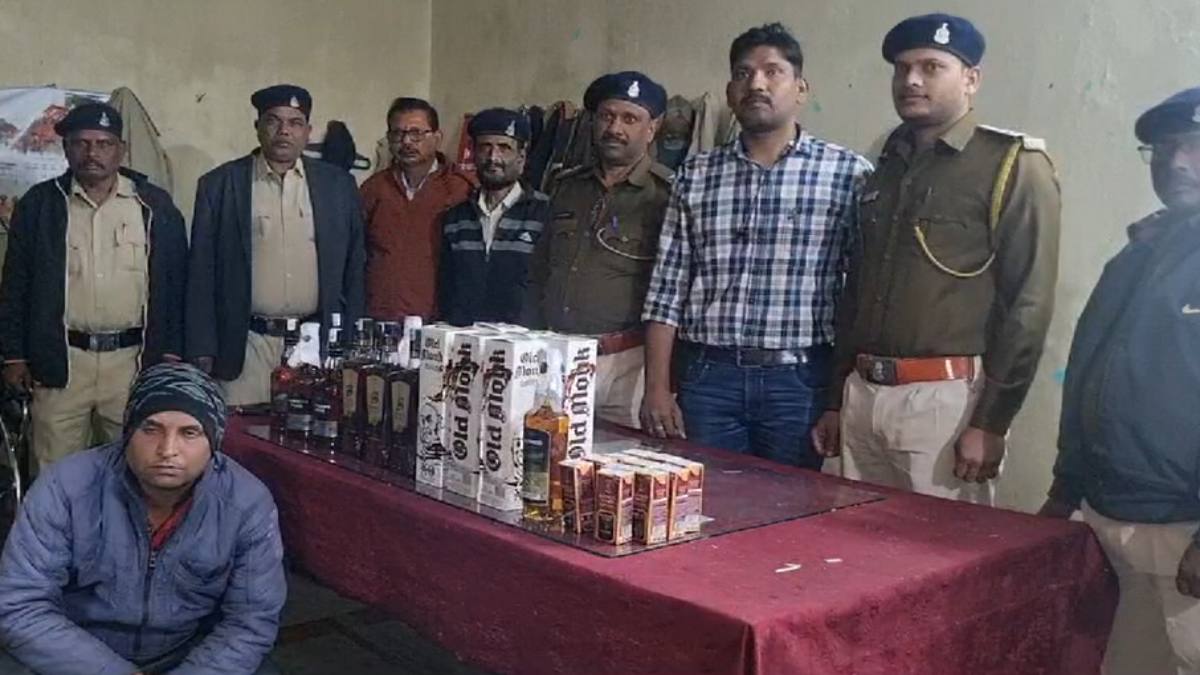 अंबिकापुर में खपा रहा था यूपी की अंग्रेजी शराब, भारी मात्रा में अलग-अलग ब्रांड की शराब के साथ युवक गिरफ्तार 