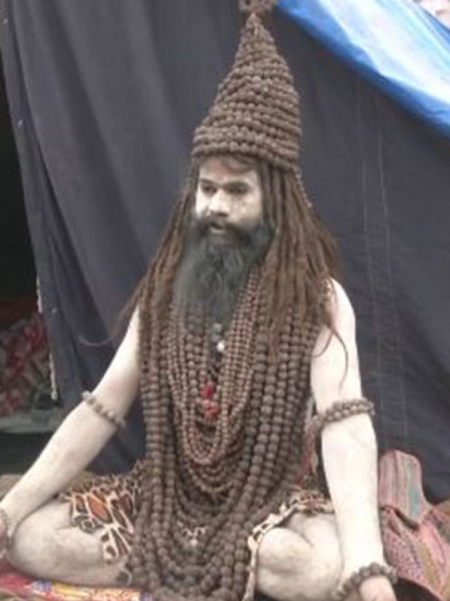 महाकुंभ में पहुंचे अजब-गजब बाबा: कोई पहनता है 30 किलो की माला,  किसी ने नहीं किया स्नान