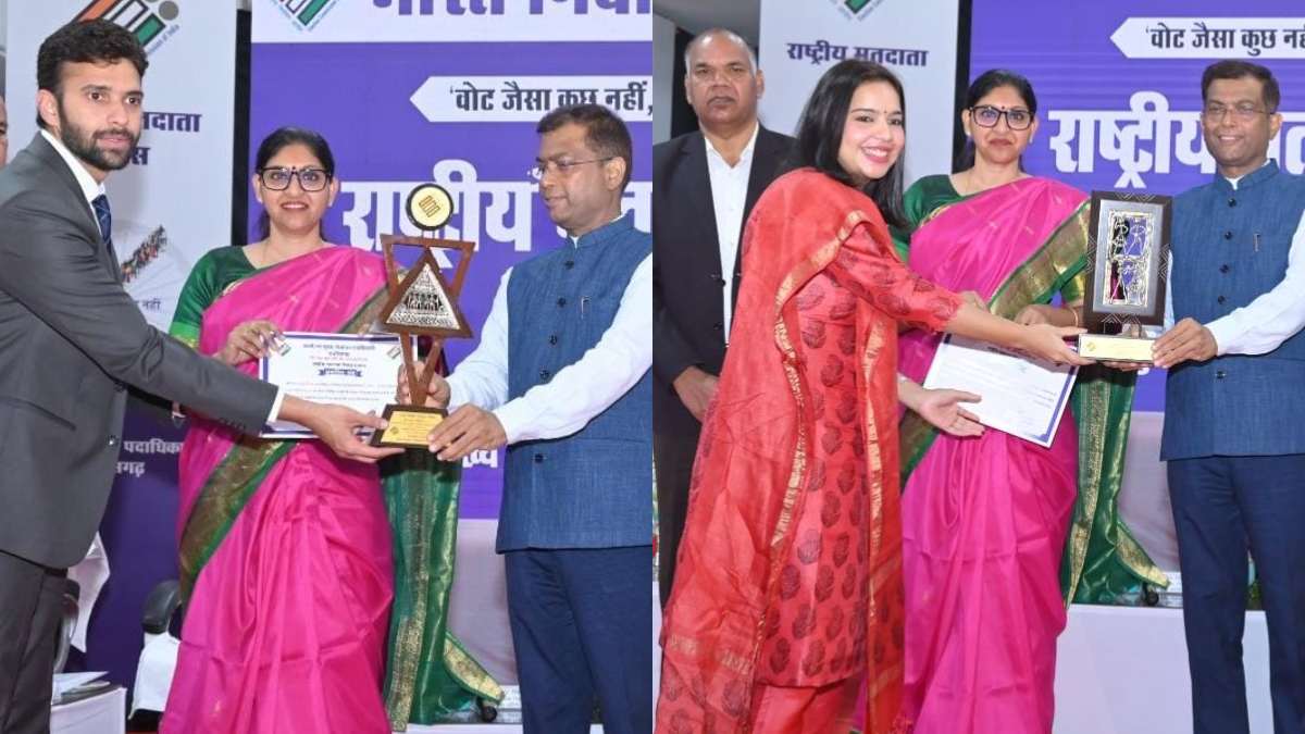 राष्ट्रीय मतदाता दिवस : उत्कृष्ट कार्य के लिए अधिकारी-कर्मचारी हुए सम्मानित, आयुक्त अजय सिंह ने कहा- लोकतंत्र में मतदाताओं की भूमिका सबसे महत्वपूर्ण 
