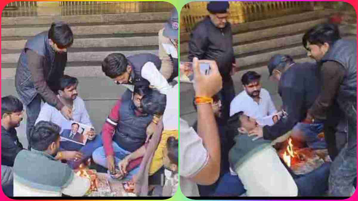 Jiwaji University Gwalior: NSUI ने किया कुलगुरु सद्बुद्धि यज्ञ, हवन बुझाने पहुंचे सुरक्षा गार्डों से हुई झड़प