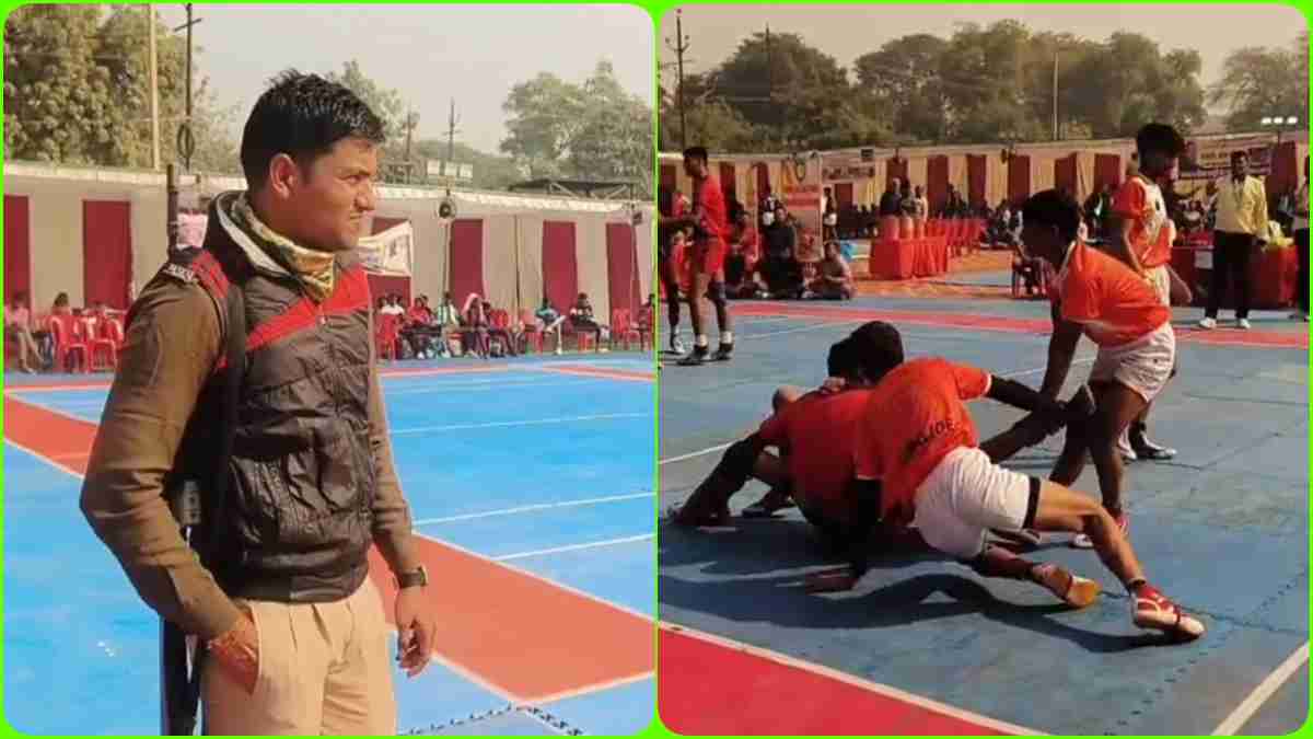 पुलिस की कड़ी सुरक्षा में हुई कबड्डी प्रतियोगिता, इस वजह से तैनात किए गए हथियार बंद जवान