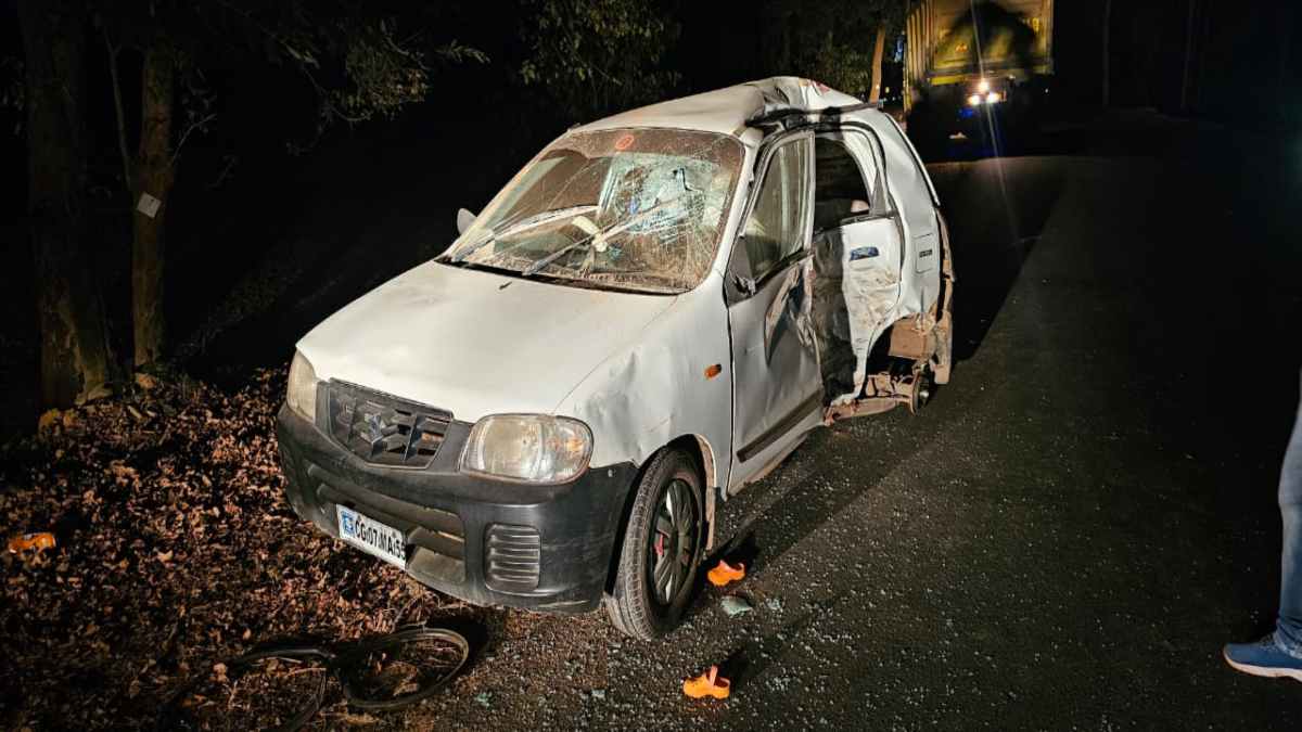 CG Accident : सड़क हादसे में पत्नी की मौत, पति और मासूम बच्ची की हालत गंभीर