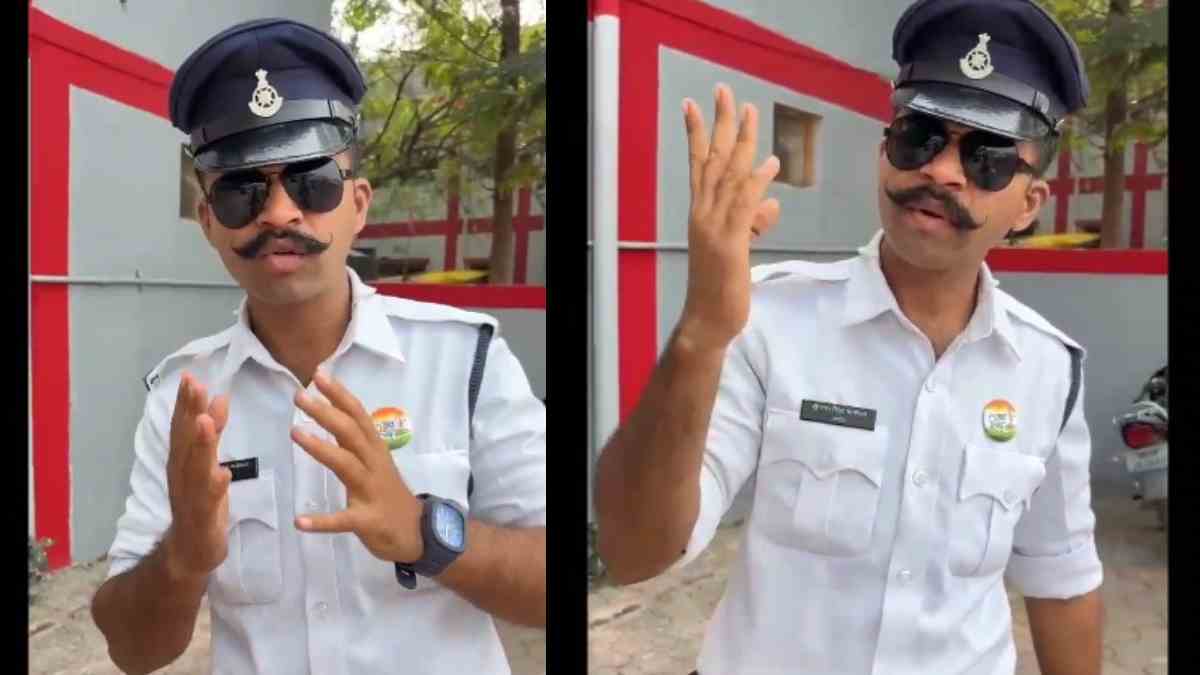 ‘अरे अरे भैया कहां से आ रियो हो कहां को जा रियो हो..’ ट्रैफिक जवान का अनोखा अंदाज Viral, इंदौरी स्टाइल में पढ़ा रहे ट्रैफिक नियमों का पाठ