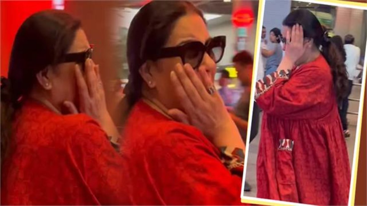 एयरपोर्ट पर पैप्स को देख चेहरा छिपाते दिखीं Amrita Singh, हाथ रखकर कहा- फोटो मत लो …