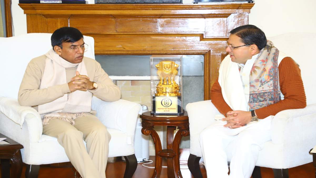केंद्रीय खेल मंत्री से मिले CM धामी: 38वें राष्ट्रीय खेलों के तैयारियों की दी जानकारी, मनसुख मांडविया बोले- केंद्र से हर संभव दिया जाएगा सहयोग