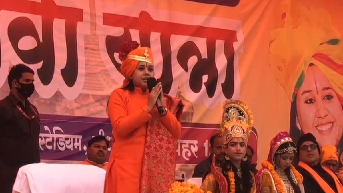 हिन्दू विरोधियों पर बरसीं साध्वी सरस्वती: बोलीं- स्वागत होगा तो रहीम और रसखान का, अफजल और बाबर का नहीं